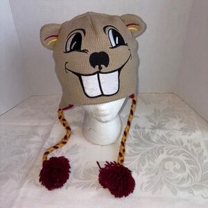 Zoozatz Minnesota Golden Gophers Mascot Knit Winter Hat Adult Size